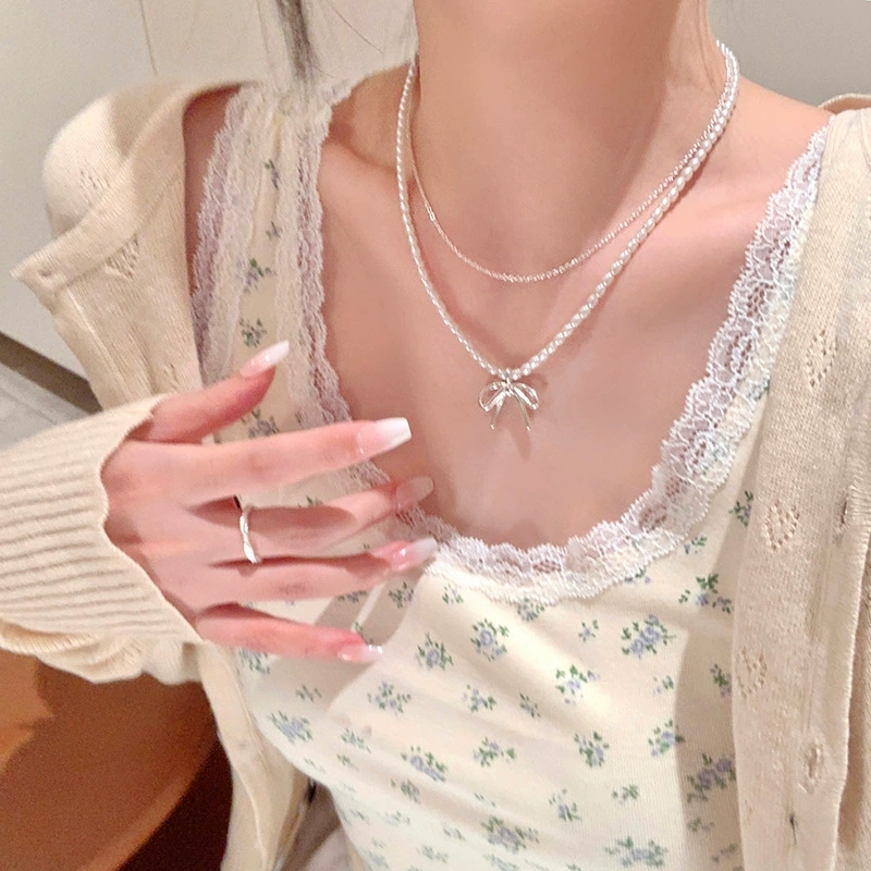 Pearl Choker Necklace Vintage - Moda Vintage Ilmek Kolye Inci Boncuk