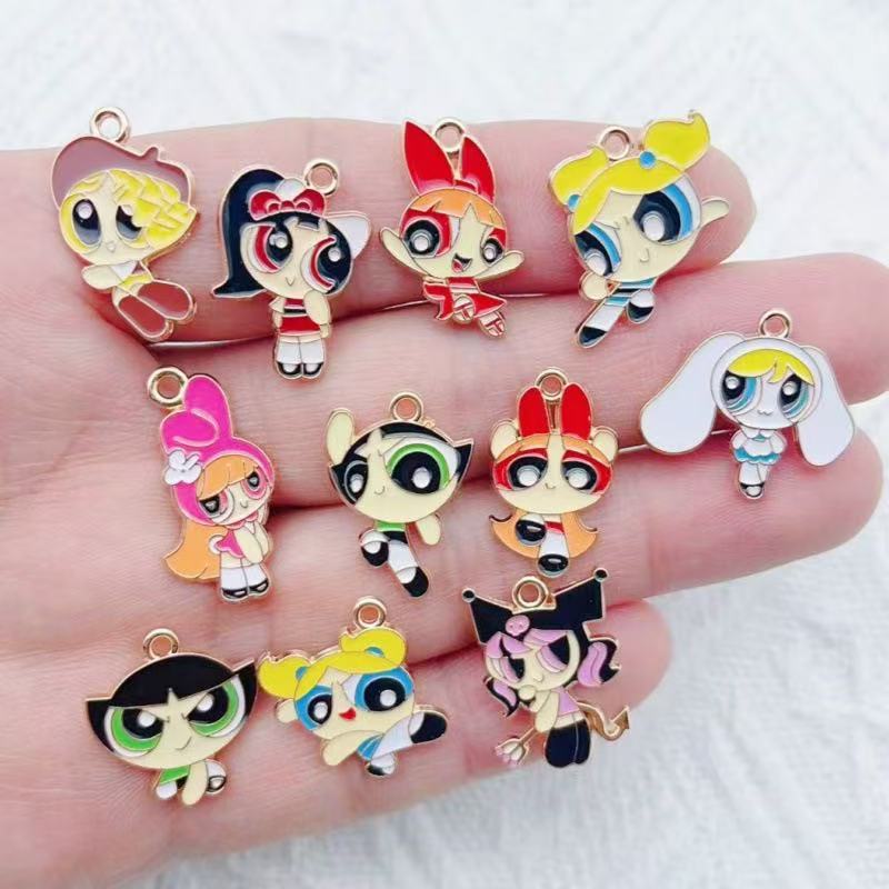 Earrings - 10 adet Alaşım Yağ Damlayan Karikatür