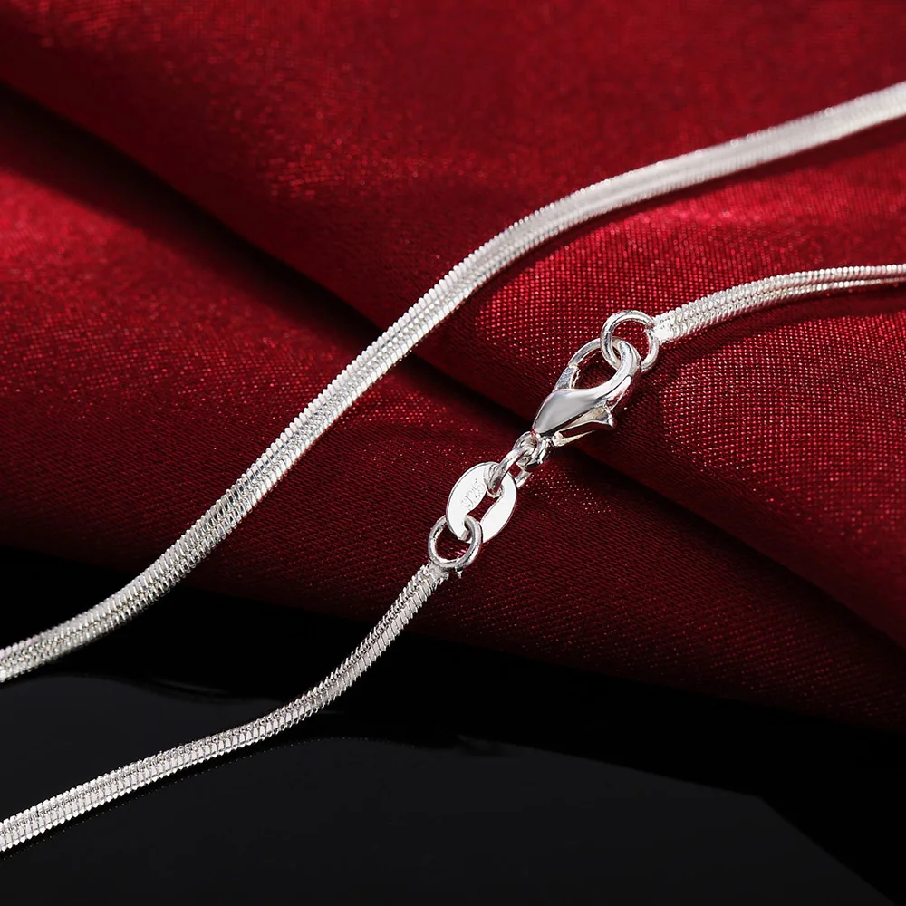 925 Sterling Silver Chain Necklace Men - 40-75cm uzunluk 925 ayar gümüş kolye