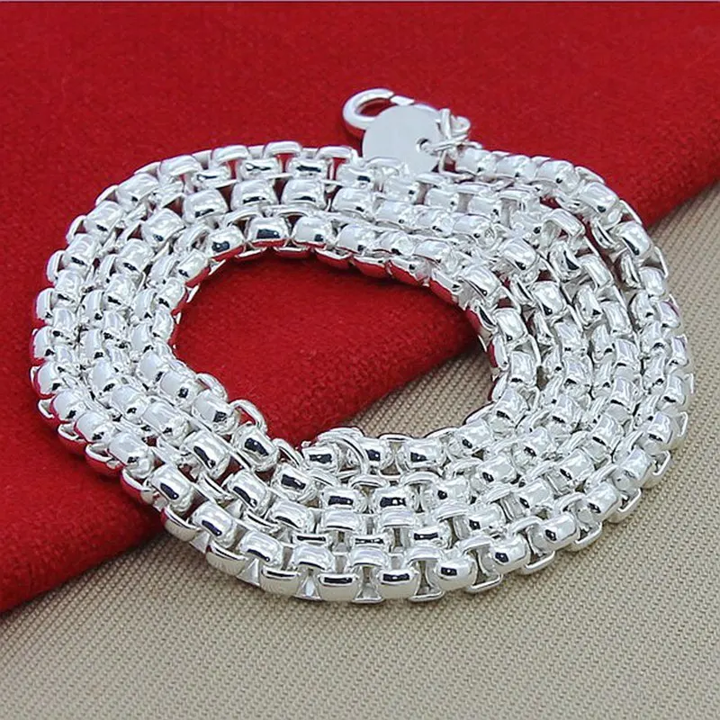 925 Sterling Silver Chain Necklace Men - 45-60 cm 925 Ayar Gümüş Kolye