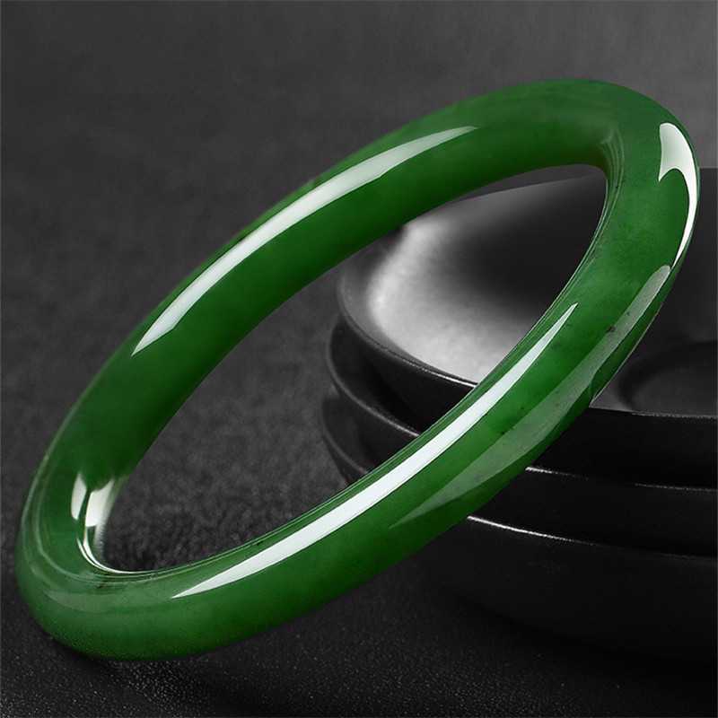 Bracelets - Jasper Xinjiang ince şeritli ıspanak yeşili