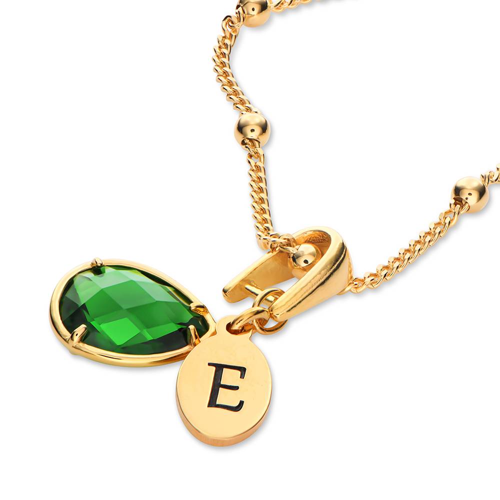 Initial Letter Necklace 18K Gold - Özelleştirilmiş İsim Kolye Kişiselleştirme Birthstone Harfleri