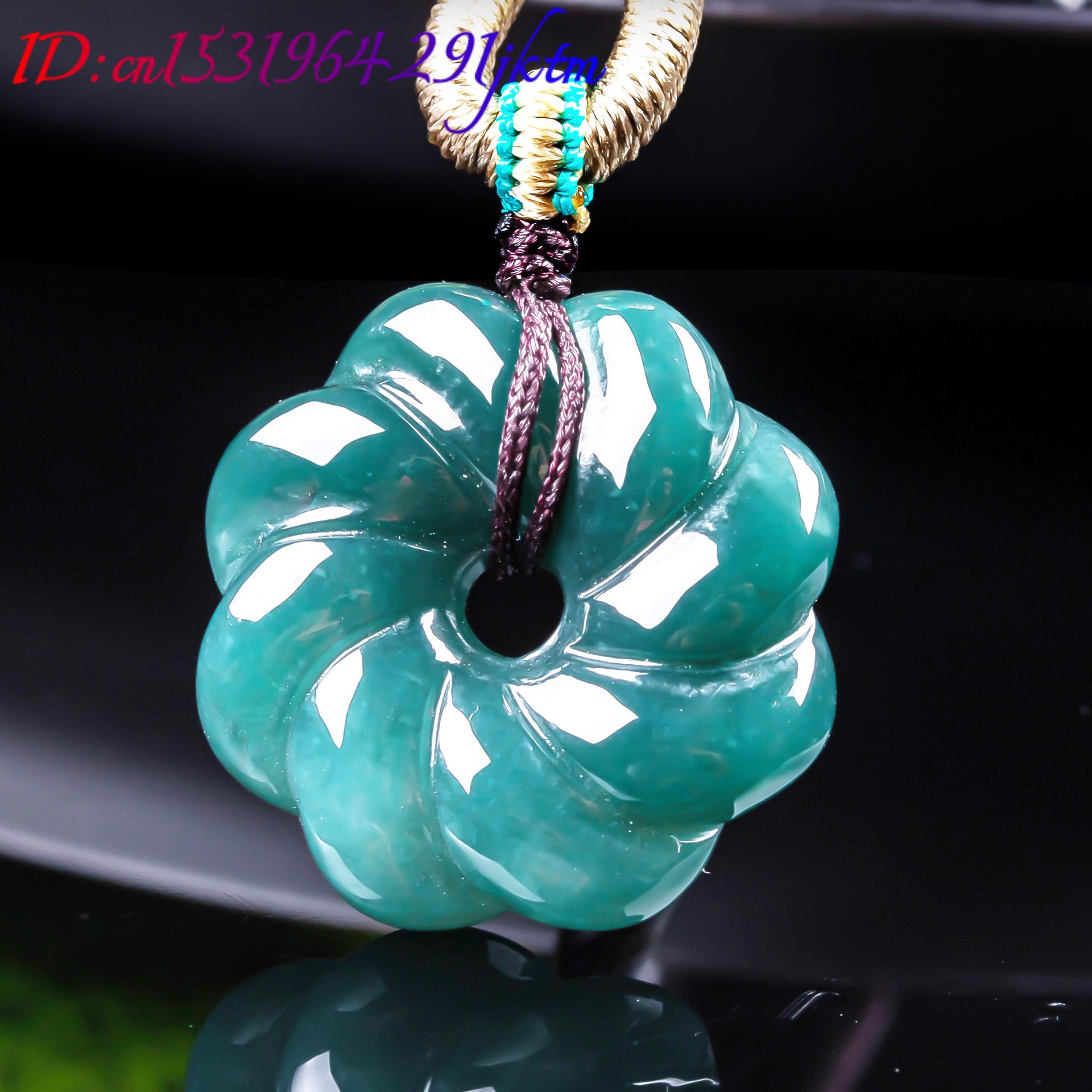 Doğal Birman Yeşim Taşı Çiçek  - Necklaces incelemesi ve fiyatı