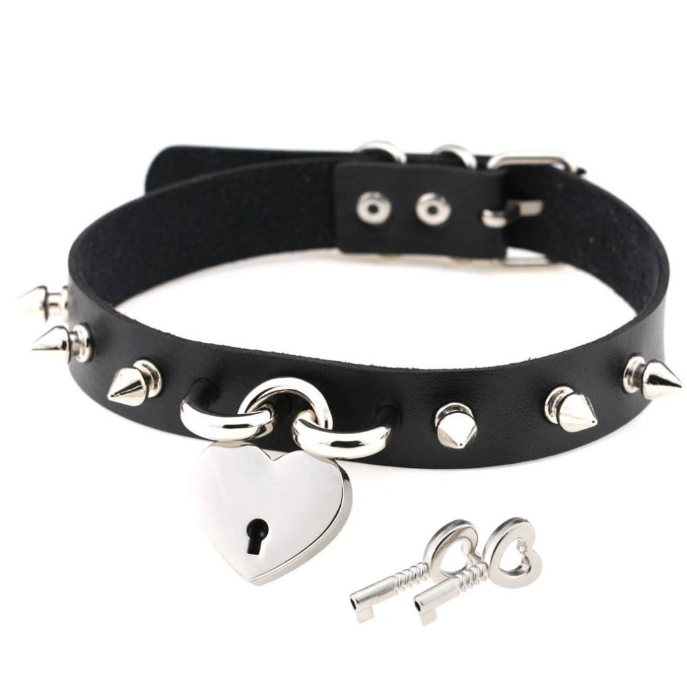 Punk başak gerdanlık kolye kad - Goth Punk Spike Choker incelemesi ve fiyatı