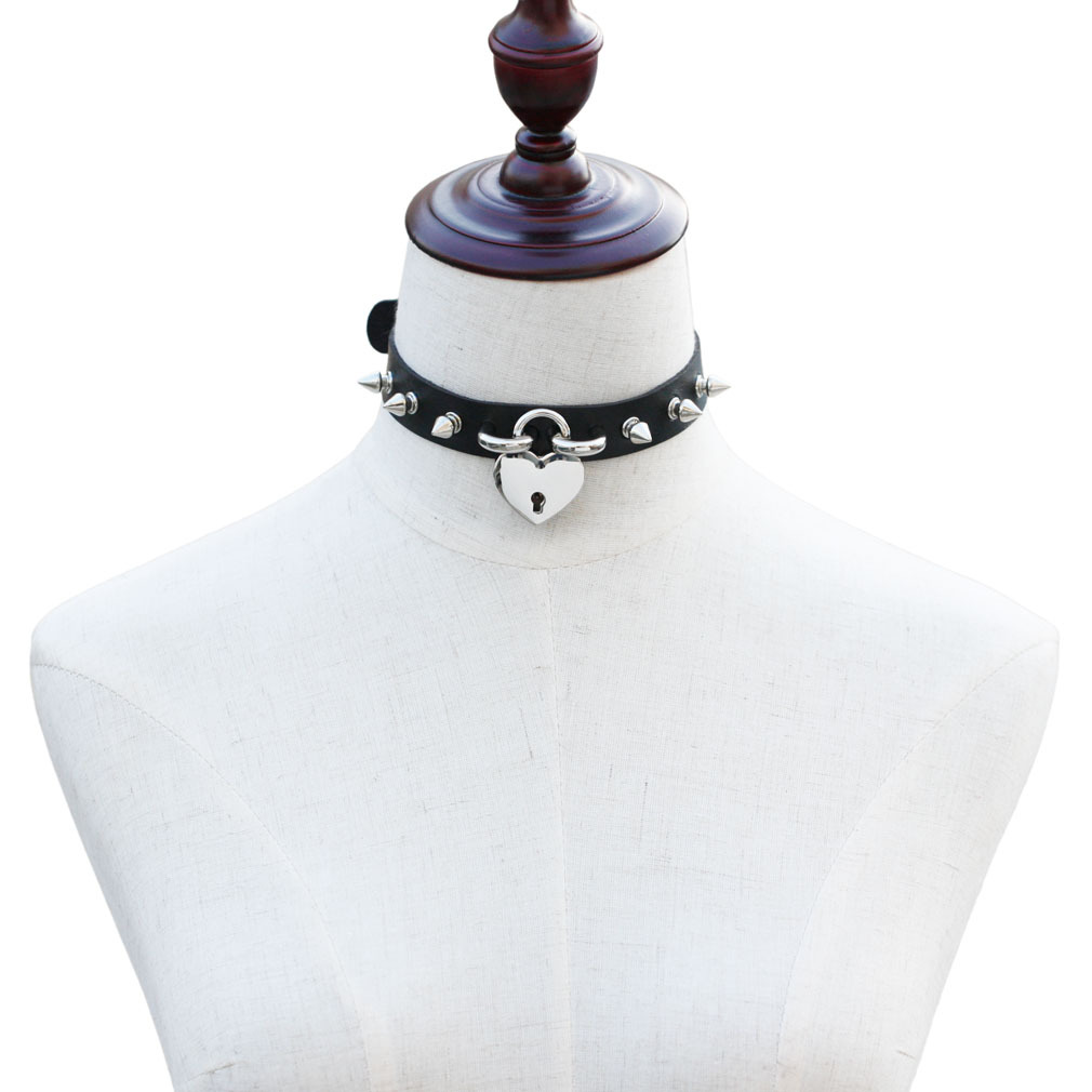 Punk başak gerdanlık kolye kad - Goth Punk Spike Choker incelemesi ve fiyatı