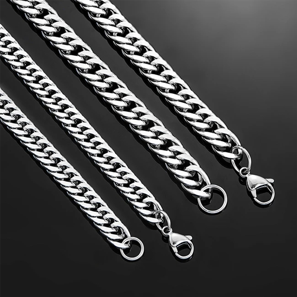 HİYEE 3mm/4mm/5mm/6mm/7mm/8mm  - Cuban Link Chain 12Mm incelemesi ve fiyatı