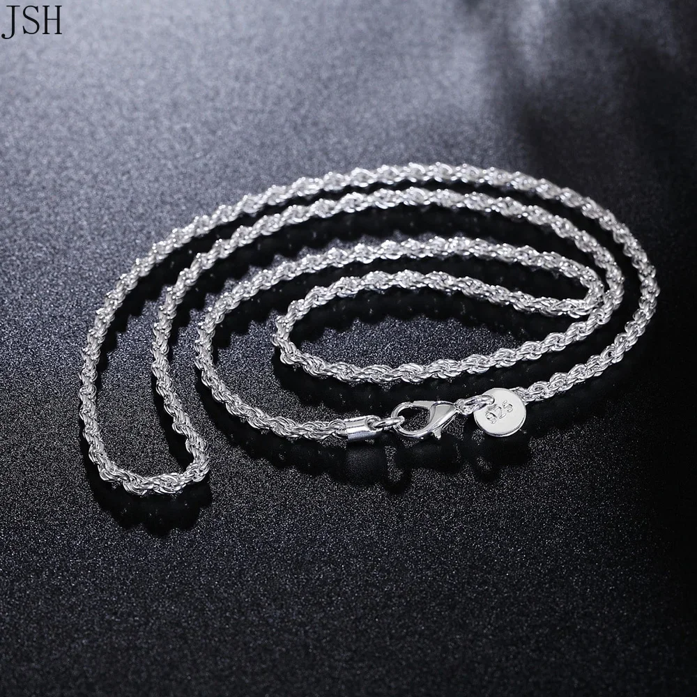 40-60 cm toptan 925 Ayar gümüş - 925 Sterling Silver Chain Necklace Men incelemesi ve fiyatı