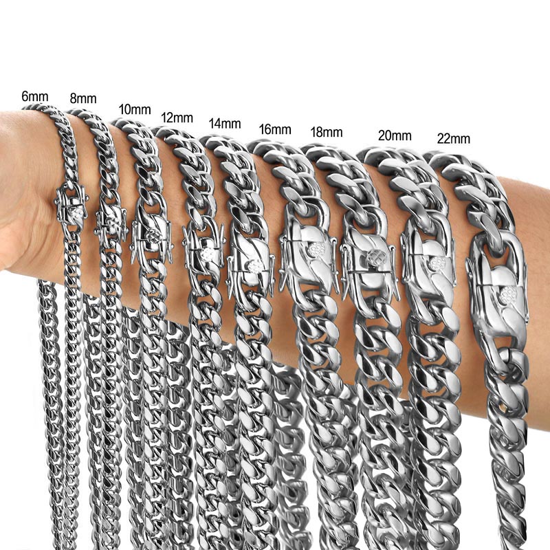 316L paslanmaz çelik Miami boş - Cuban Link Chain 12Mm incelemesi ve fiyatı