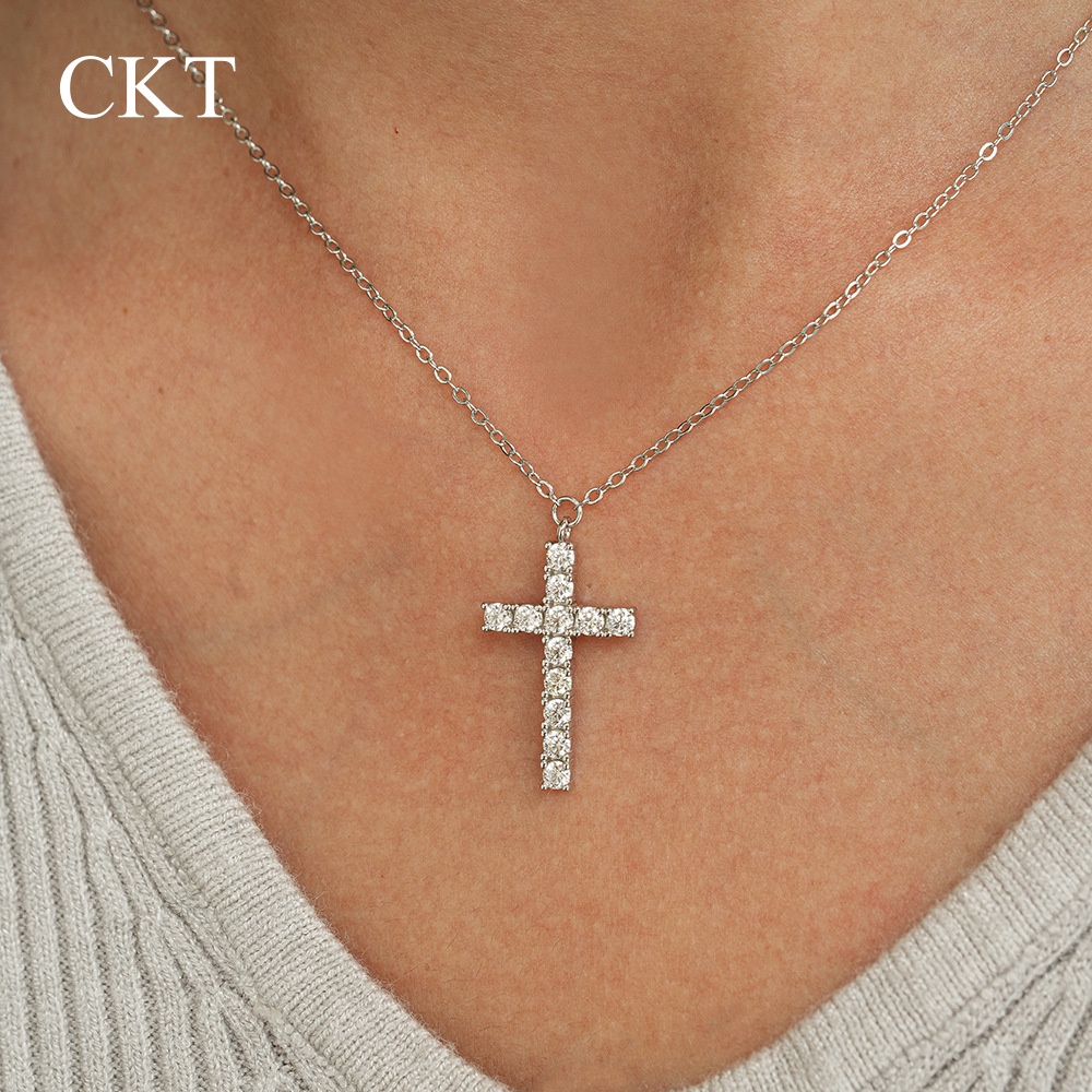 CKT 18 k Beyaz Altın Çapraz Ko - Cross Pendant Necklace Gold incelemesi ve fiyatı