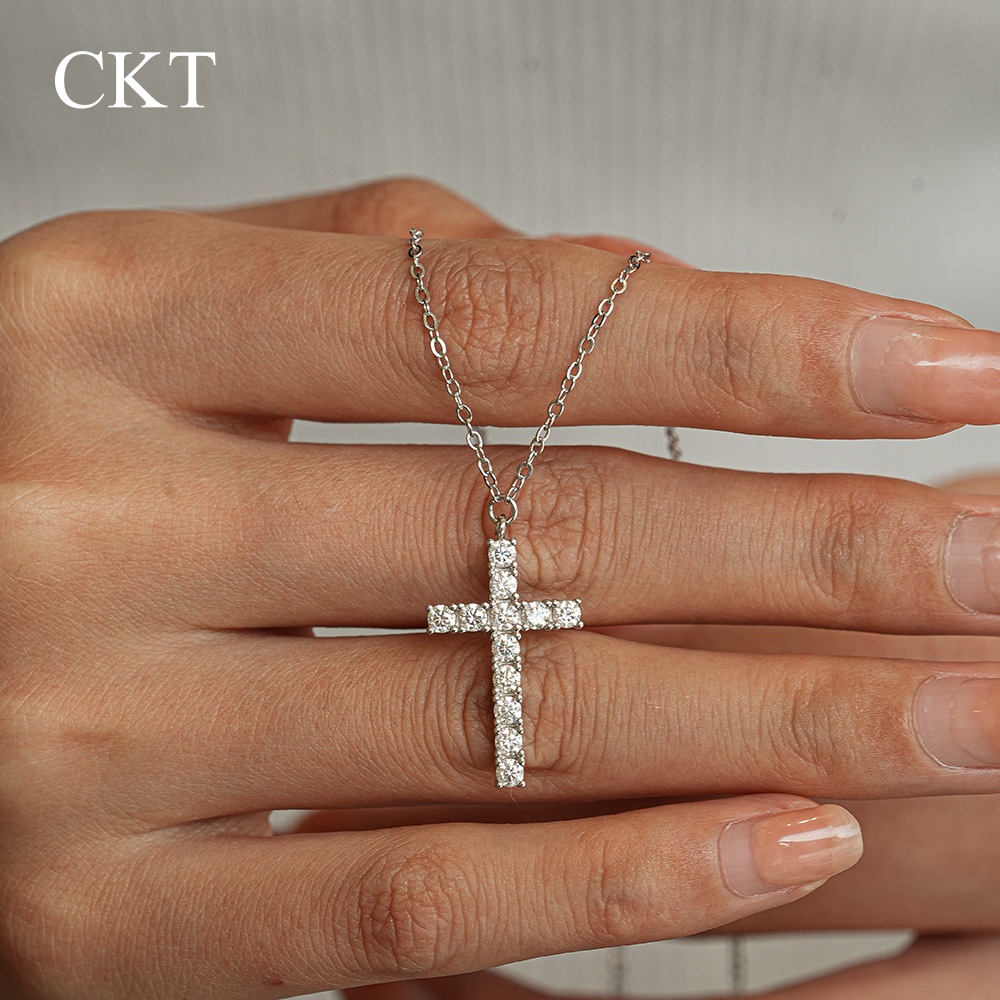CKT 18 k Beyaz Altın Çapraz Ko - Cross Pendant Necklace Gold incelemesi ve fiyatı