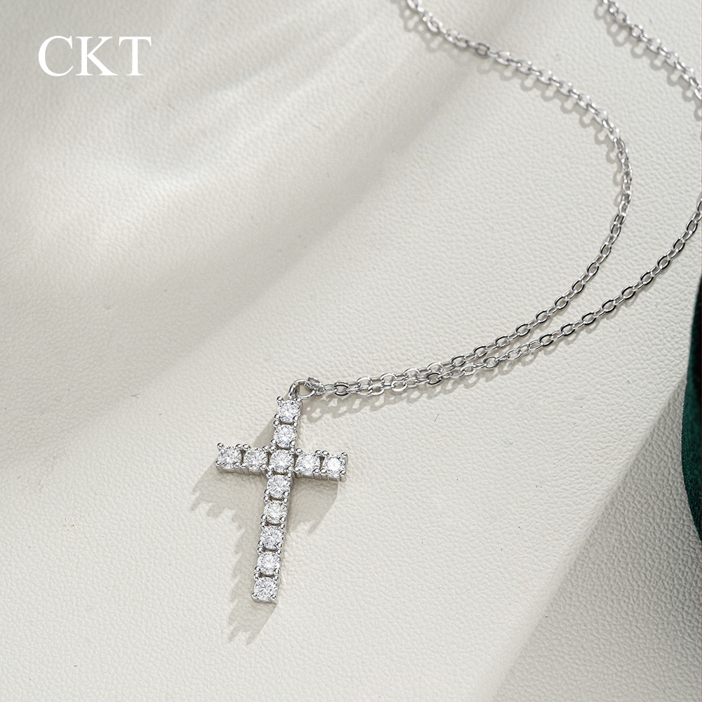 CKT 18 k Beyaz Altın Çapraz Ko - Cross Pendant Necklace Gold incelemesi ve fiyatı