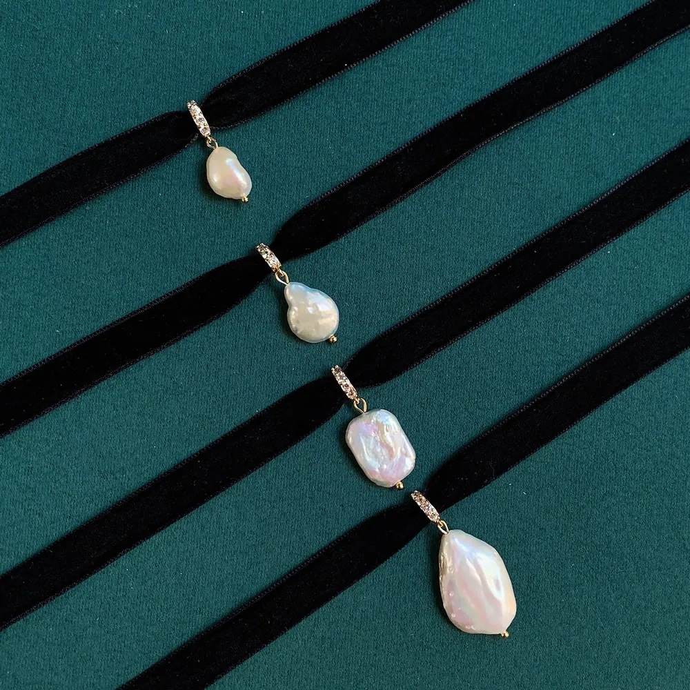 Siyah Kadife Kurdele Gerdanlık - Pearl Choker Necklace Vintage incelemesi ve fiyatı