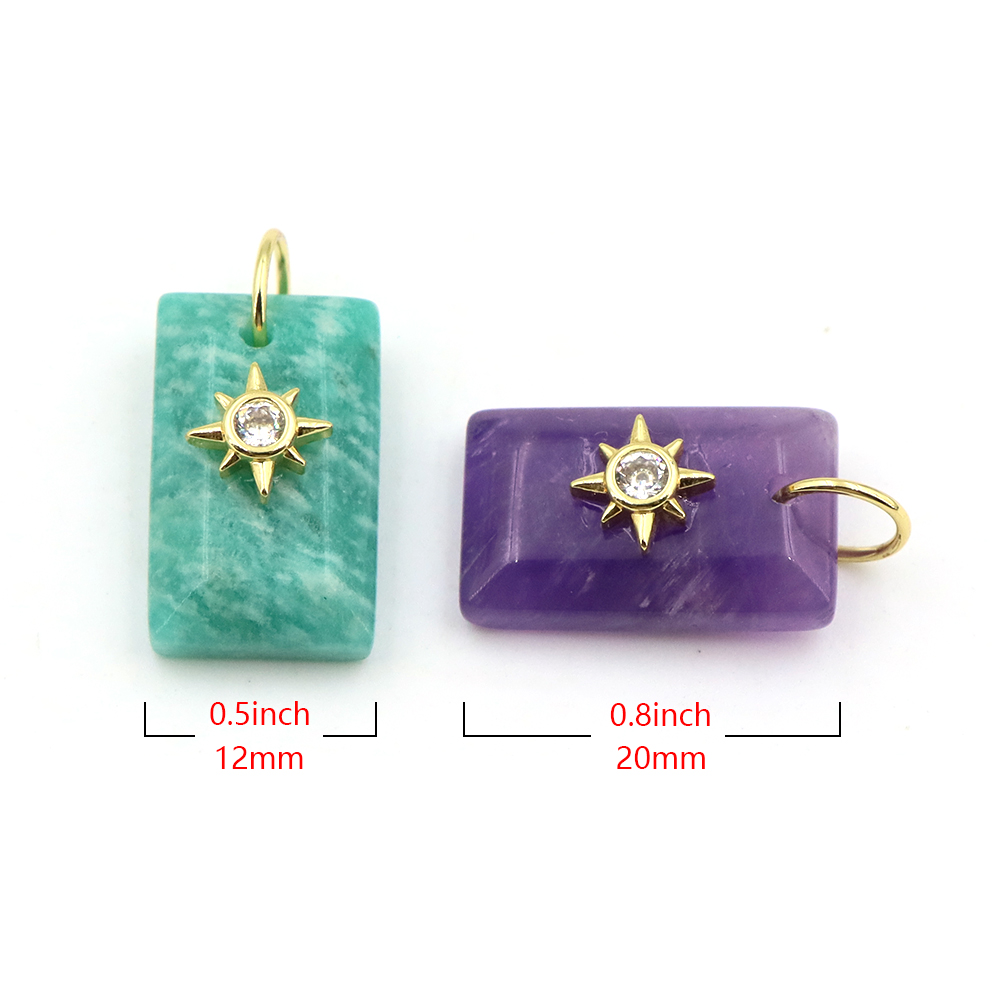 Geometrik Şekilli Kristal Doğa - Crystal Pendant Necklace Natural Stone incelemesi ve fiyatı
