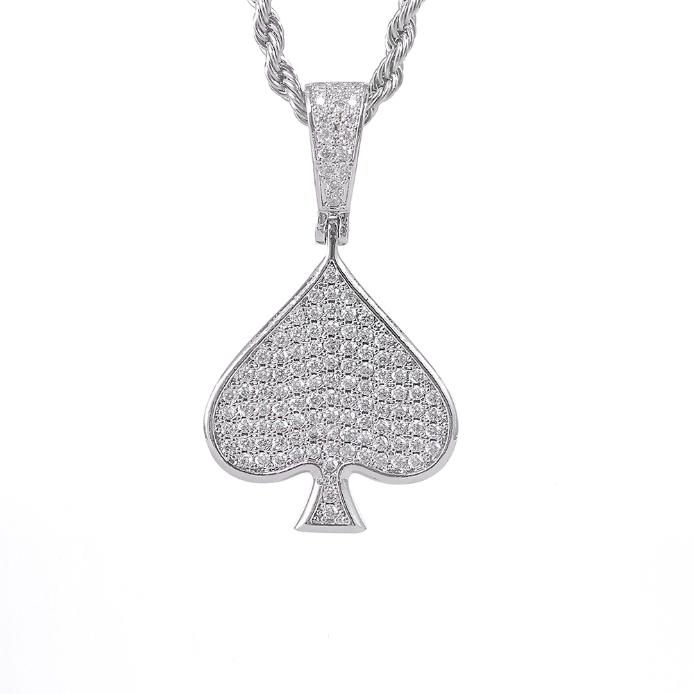 ESKEEm Buzlu VVS Moissanit As  - 925 Sterling Silver Chain Necklace Men incelemesi ve fiyatı