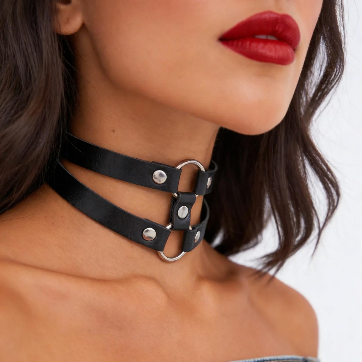 Moda PU Deri Dikenli Gerdanlık - Goth Punk Spike Choker incelemesi ve fiyatı