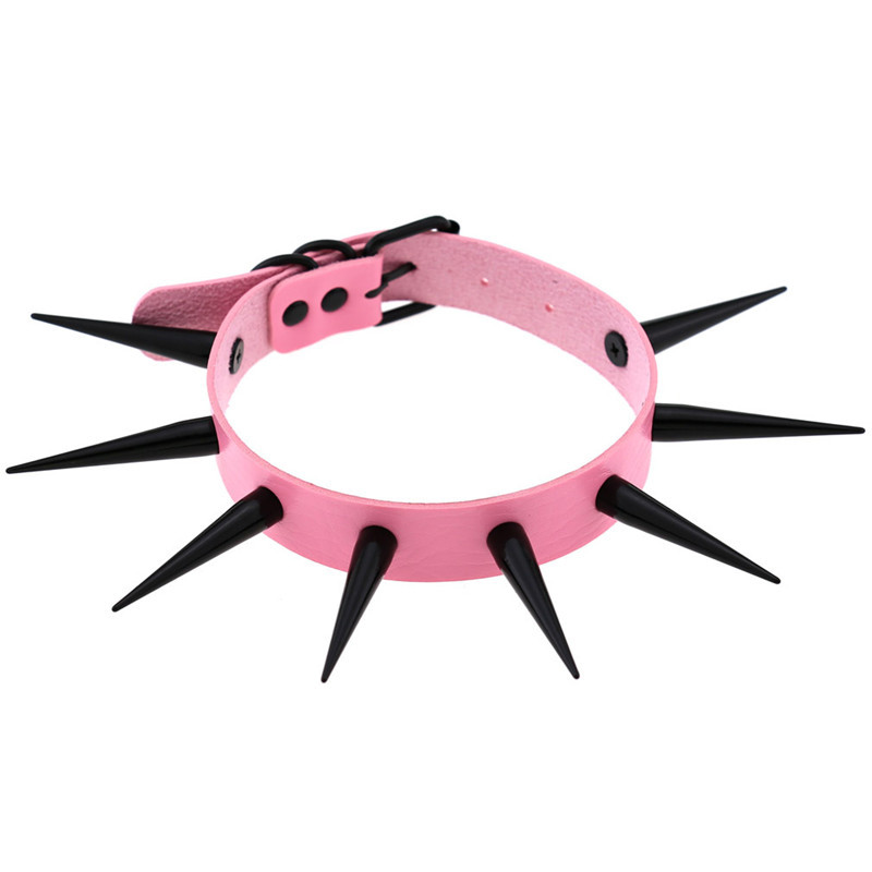 Kırmızı uzun başak gerdanlık P - Goth Punk Spike Choker incelemesi ve fiyatı