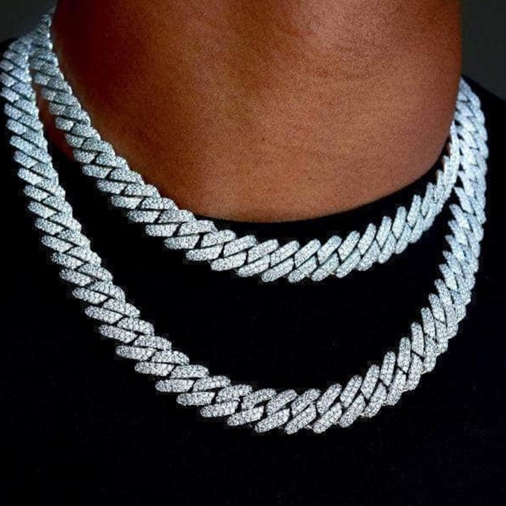14mm Buzlu Out Prong Küba Link - Cuban Link Chain 12Mm incelemesi ve fiyatı
