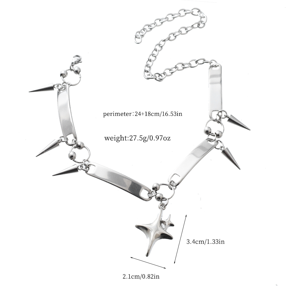 Y2k Yıldız Perçinli Gerdanlık  - Goth Punk Spike Choker incelemesi ve fiyatı