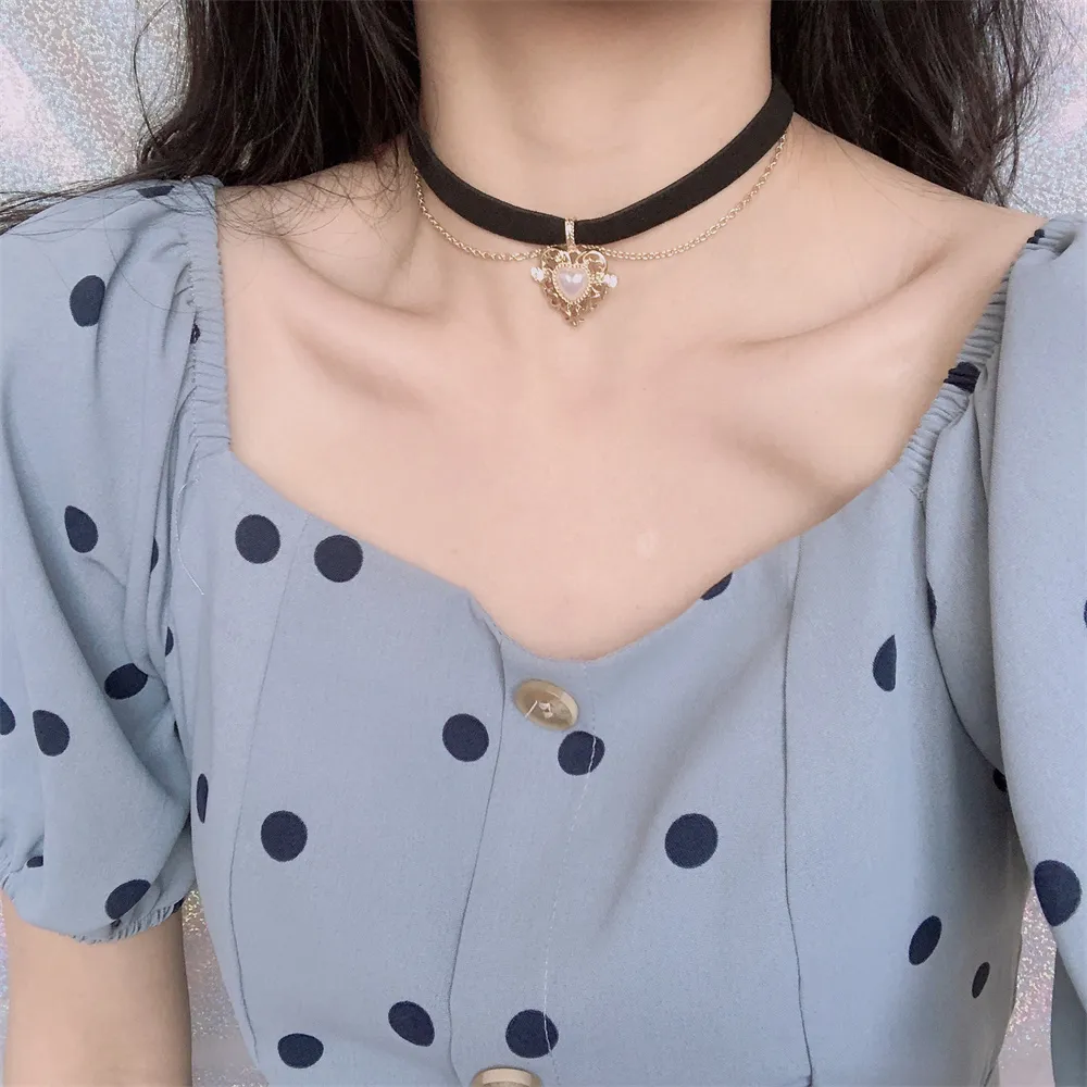Vintage kadife zincir gerdanlı - Pearl Choker Necklace Vintage incelemesi ve fiyatı
