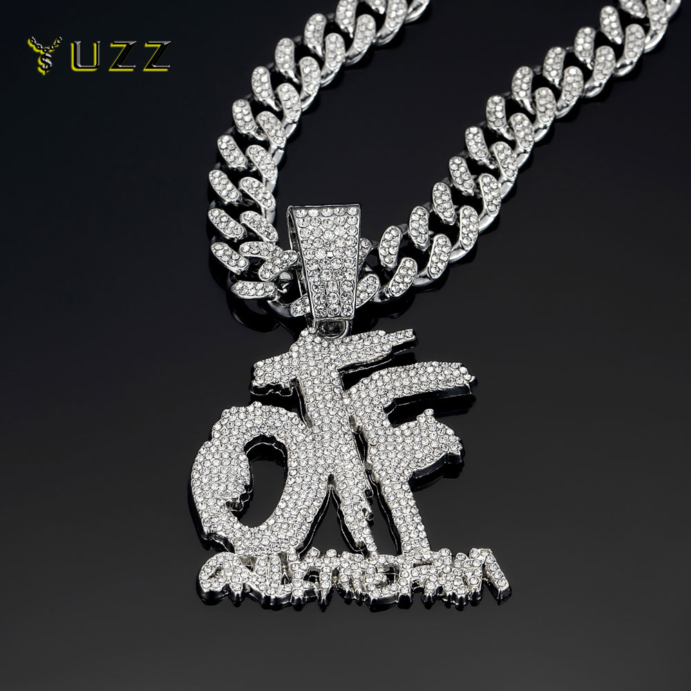 Hip Hop Moda İngilizce Mektup  - Cuban Link Chain 12Mm incelemesi ve fiyatı