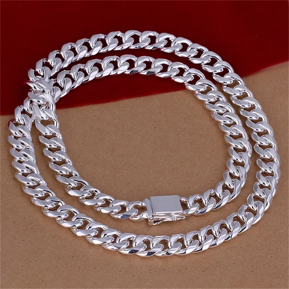 20-24 inç 925 ayar gümüş klasi - 925 Sterling Silver Chain Necklace Men incelemesi ve fiyatı