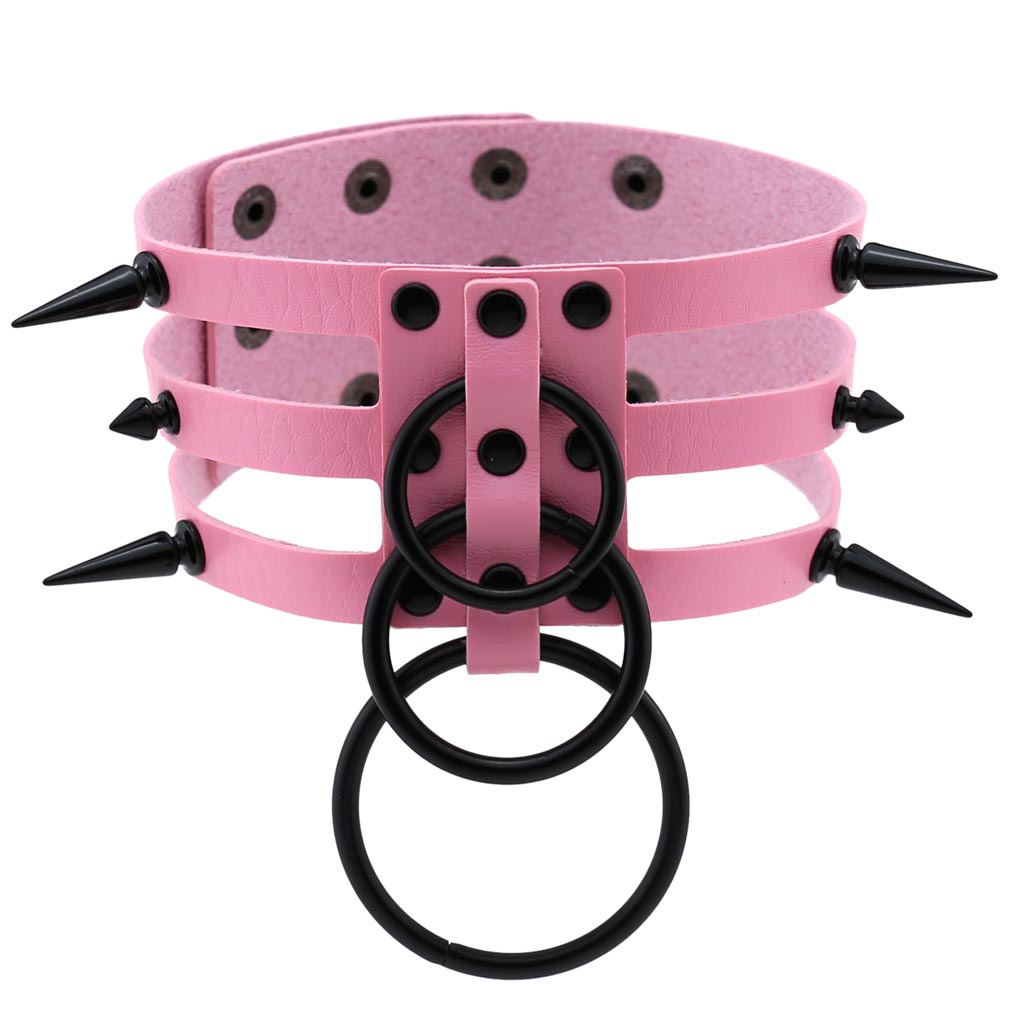 Moda kadın erkek siyah perçin  - Goth Punk Spike Choker incelemesi ve fiyatı