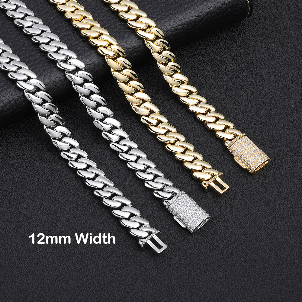 ESKEEM 12mm 14K Altın Kaplama  - Cuban Link Chain 12Mm incelemesi ve fiyatı