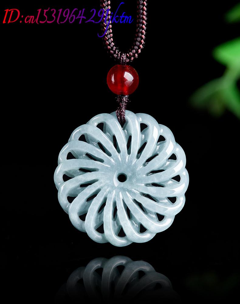 Burma Yeşim Taşı Çiçek Kolye U - Necklaces incelemesi ve fiyatı