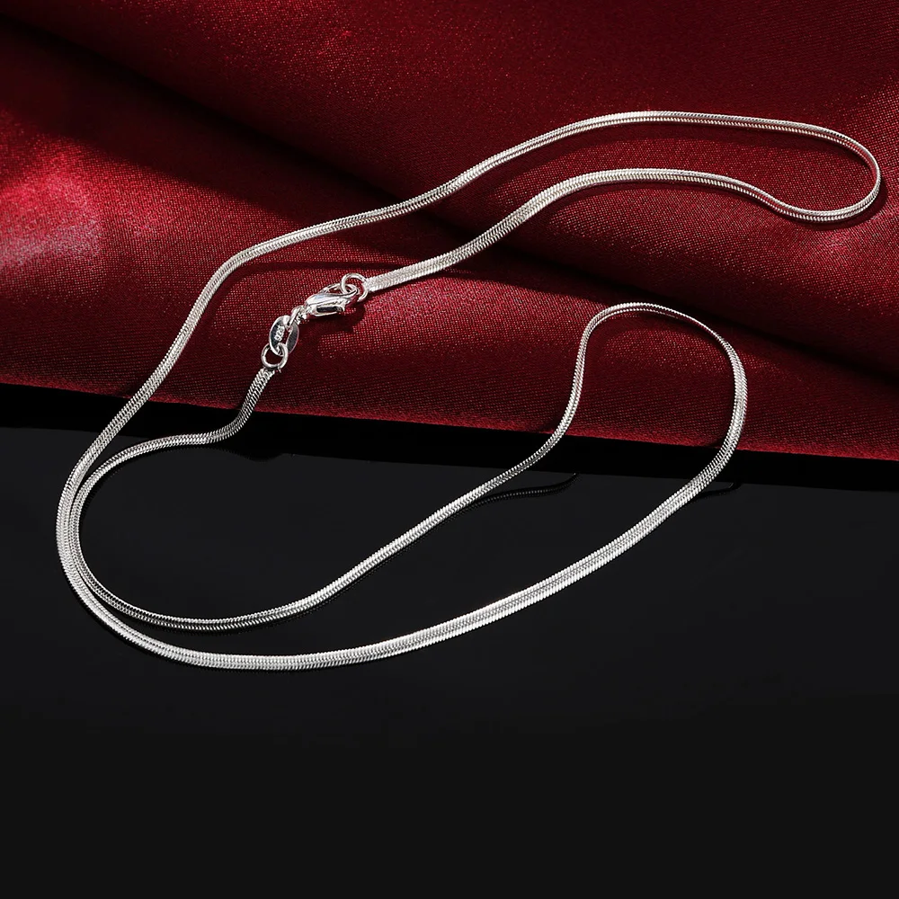 40-75cm uzunluk 925 ayar gümüş - 925 Sterling Silver Chain Necklace Men incelemesi ve fiyatı
