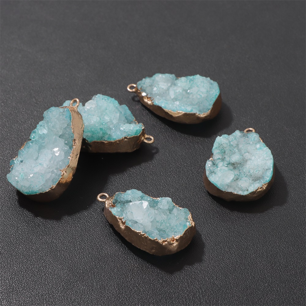 1 adet doğal akik geode kolye  - Crystal Pendant Necklace Natural Stone incelemesi ve fiyatı