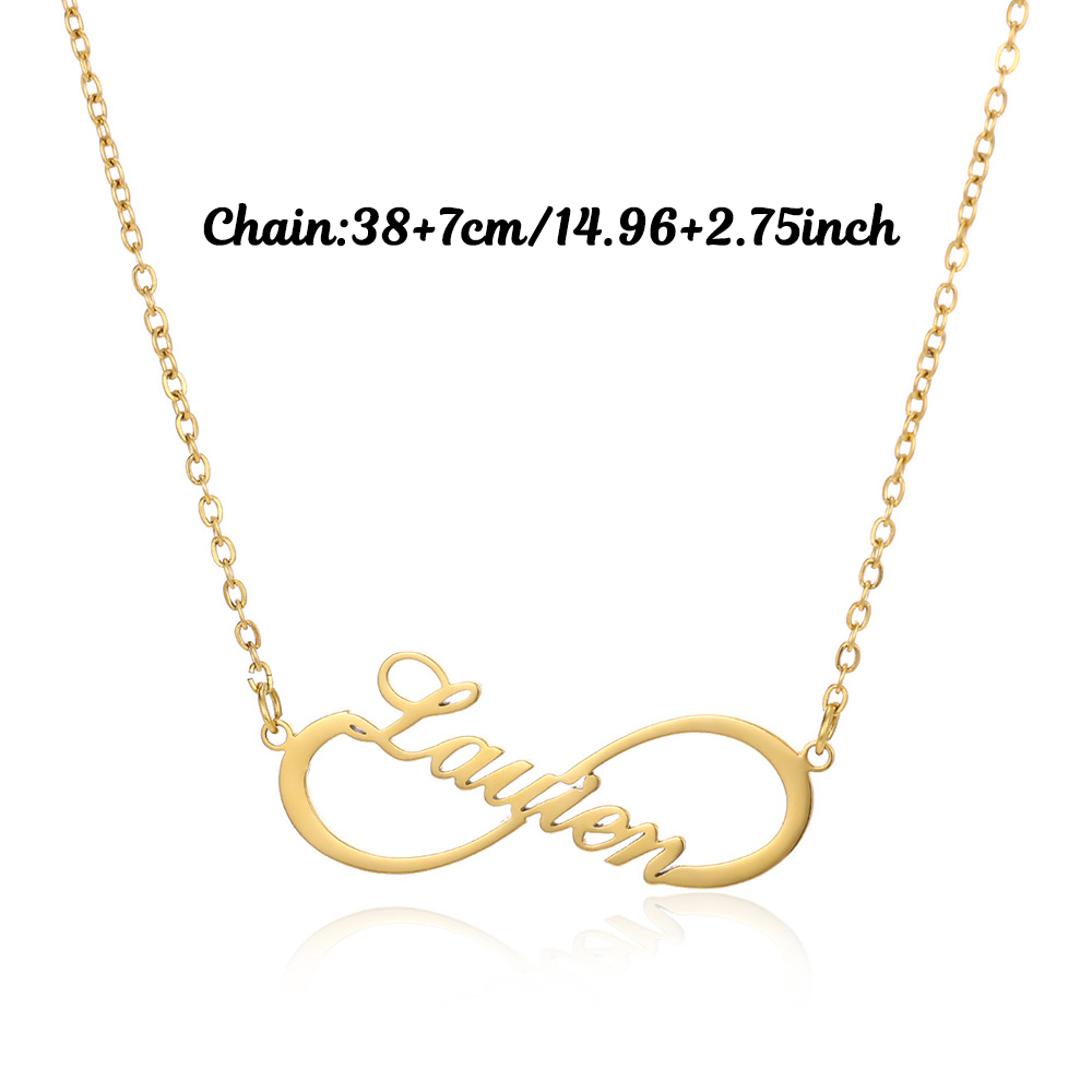 Özel Ad Sonsuzluk Kolye Kadın  - Custom Name Necklace Stainless Steel incelemesi ve fiyatı
