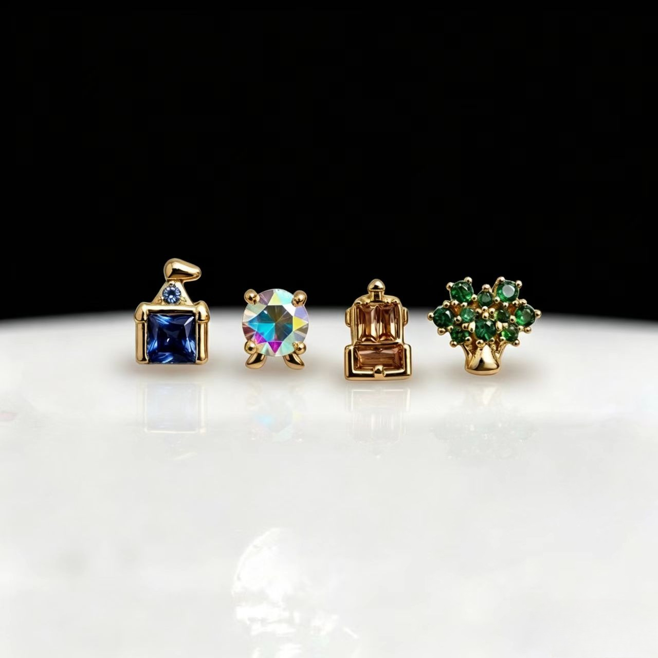 Yeni zarif sevimli eğlence par - Earrings incelemesi ve fiyatı