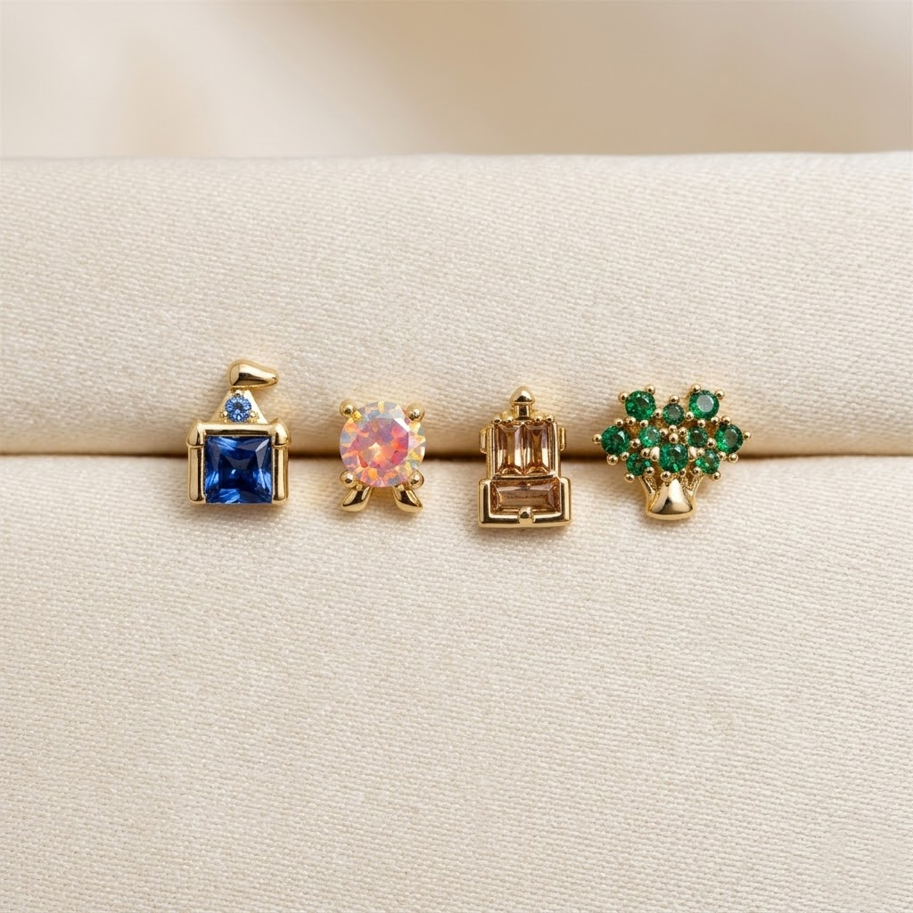 Yeni zarif sevimli eğlence par - Earrings incelemesi ve fiyatı