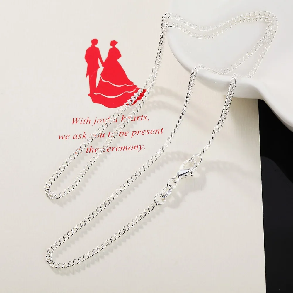 40-75cm 925 ayar gümüş klasik  - 925 Sterling Silver Chain Necklace Men incelemesi ve fiyatı
