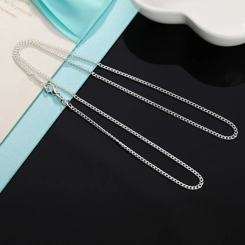 40-75cm 925 ayar gümüş klasik  - 925 Sterling Silver Chain Necklace Men incelemesi ve fiyatı