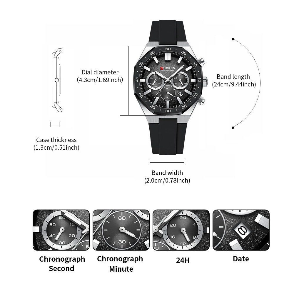 CURREN Moda Rahat Erkekler spo - Watch Accessories incelemesi ve fiyatı