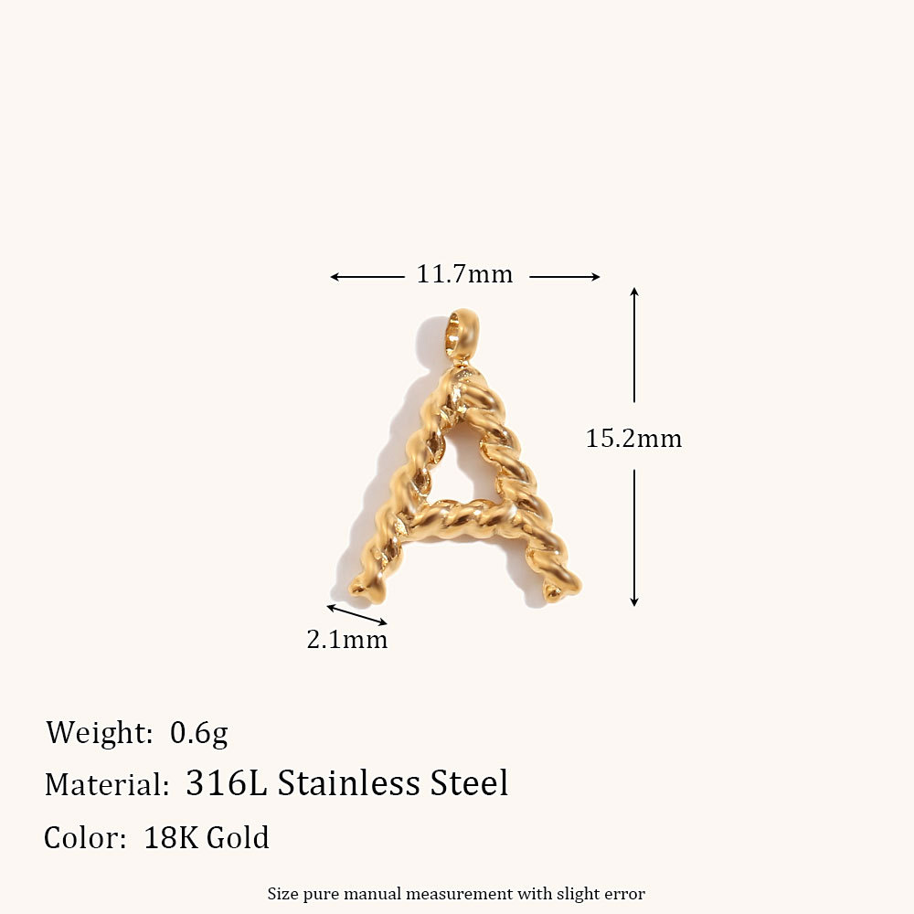 Kişiselleştirilmiş 3D Harf Kol - Initial Letter Necklace 18K Gold incelemesi ve fiyatı