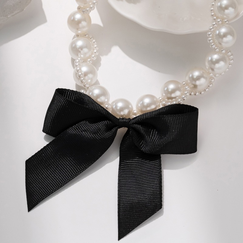 Sahte İnci Kurdele Gerdanlık K - Pearl Choker Necklace Vintage incelemesi ve fiyatı