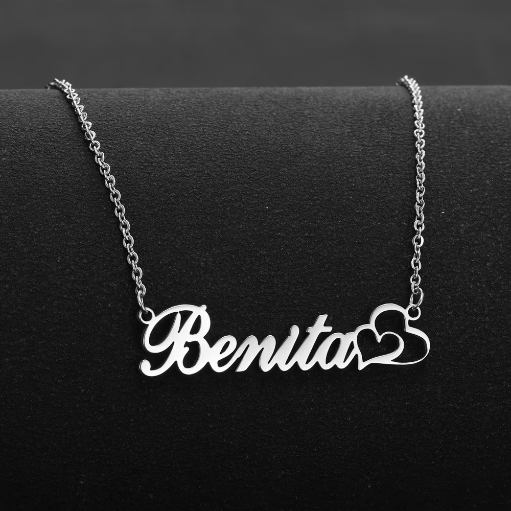 Kişiselleştirilmiş Çift Kalp Ö - Custom Name Necklace Stainless Steel incelemesi ve fiyatı