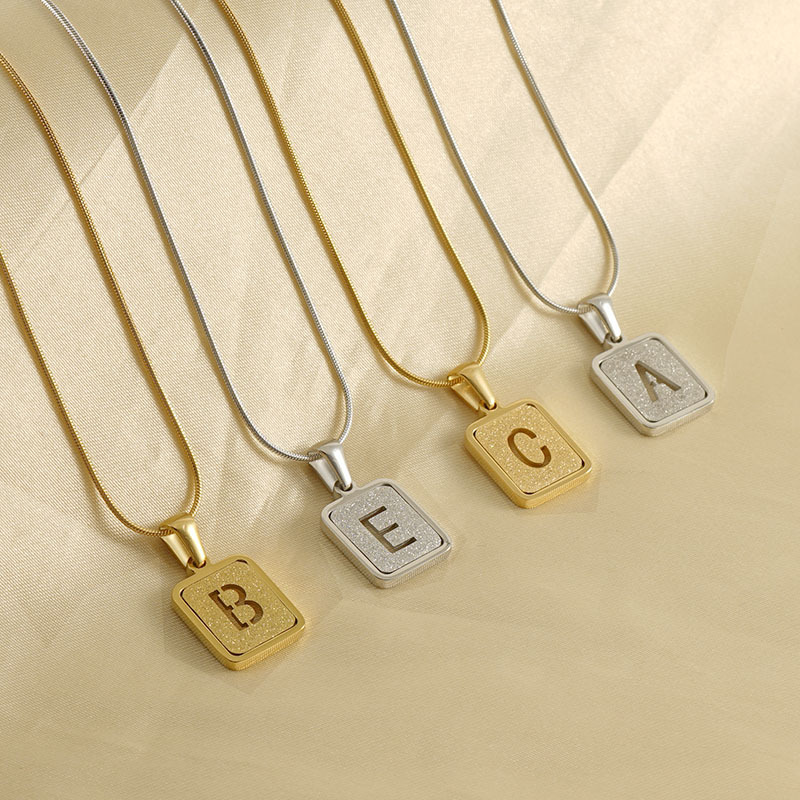 3 adet/torba Yüksek Kaliteli Z - Initial Letter Necklace 18K Gold incelemesi ve fiyatı