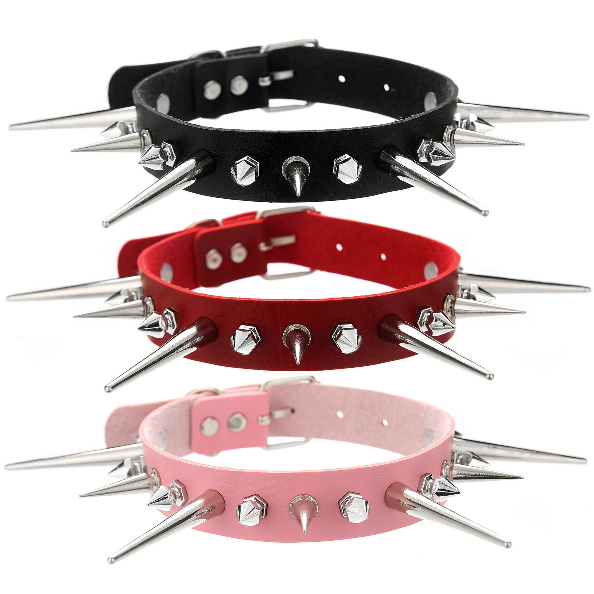Goth Uzun Başak Gerdanlık Punk - Goth Punk Spike Choker incelemesi ve fiyatı
