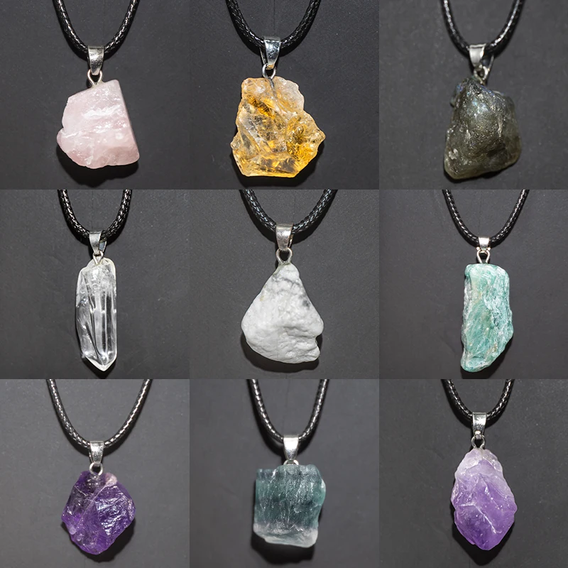 Doğal Ametist Çiçek Kolye Reik - Crystal Pendant Necklace Natural Stone incelemesi ve fiyatı