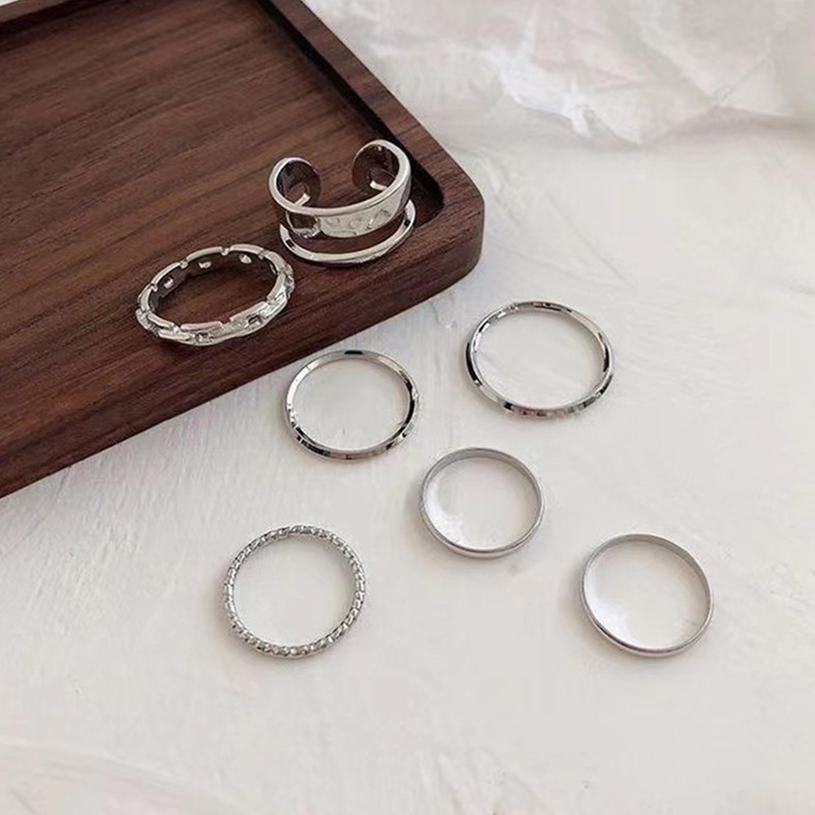 Kadınlar İçin Hip Hop Yüzük Se - Vintage Punk Knuckle Rings Set incelemesi ve fiyatı